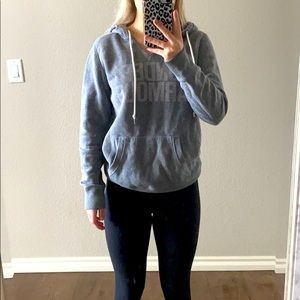 a sweatshirt lightly worn